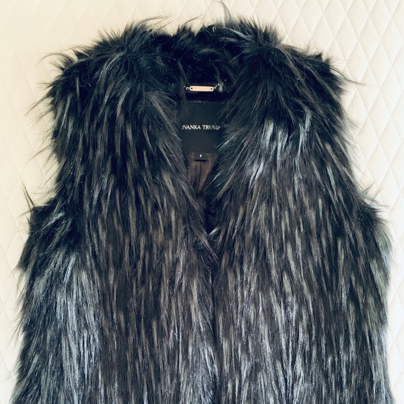 Ivanka Trump Jackets & Blazers - Fur vest